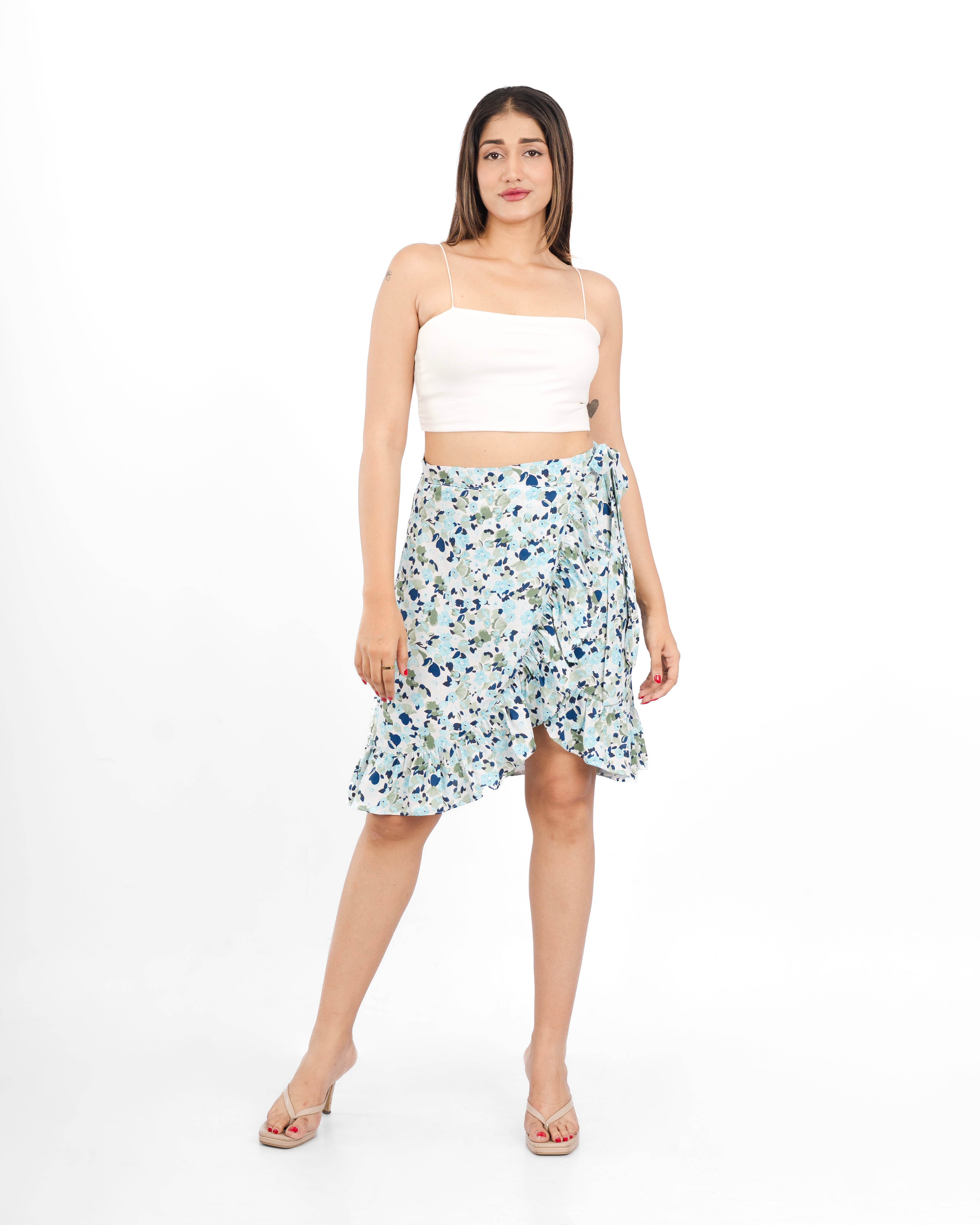 Wrap Around Mini Skirt