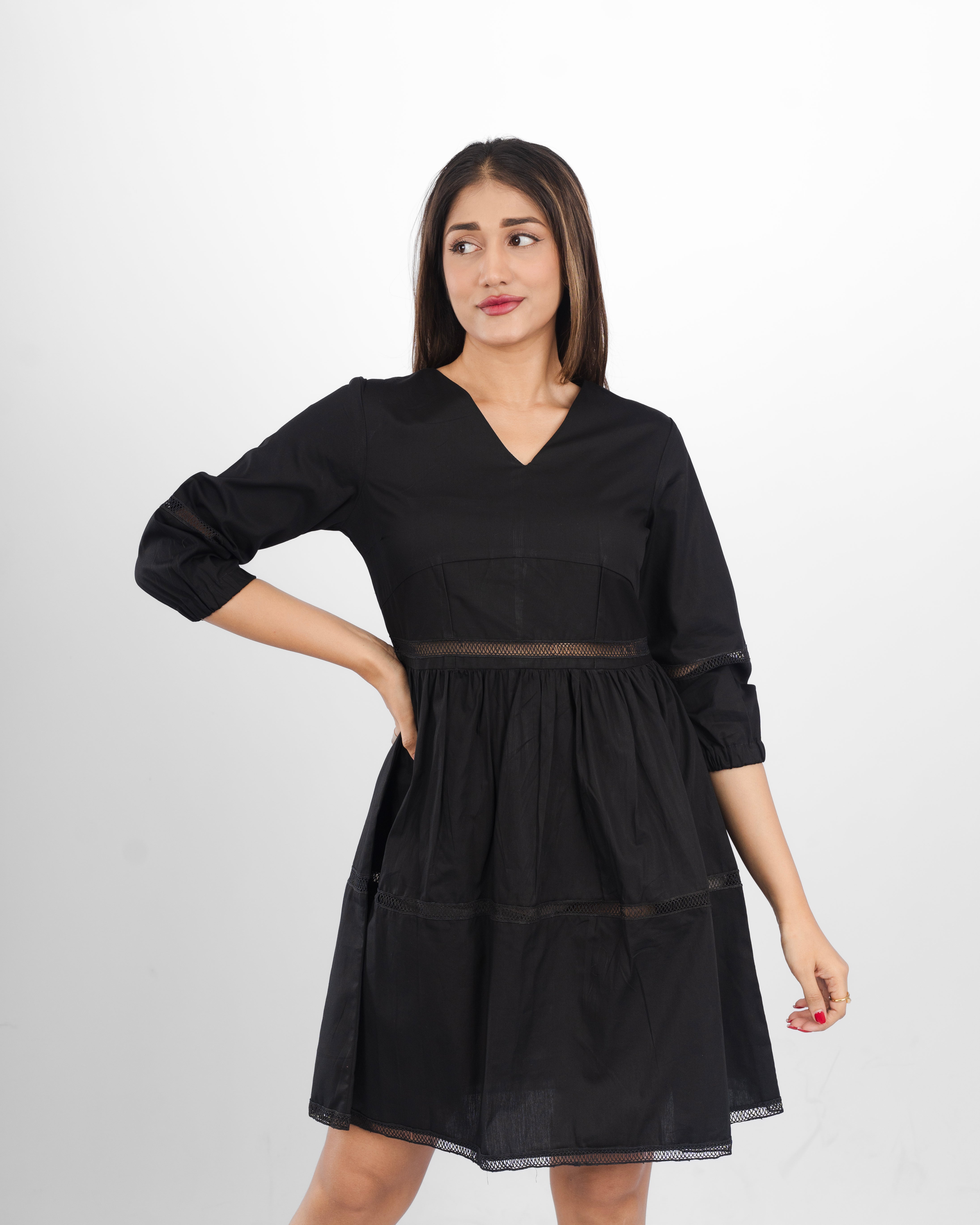 Lace Charm Mini Dress